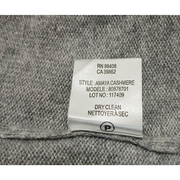 Theory womens medium long cardigan sweater 100% cashmere gray Amaya - Picture 7 of 7